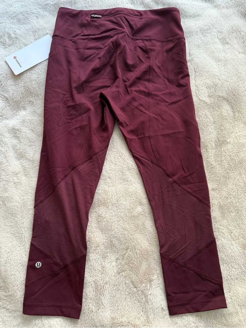 NWT Lululemon Pace Rival Crop 22” Garnet Size 6 - Picture 7 of 12